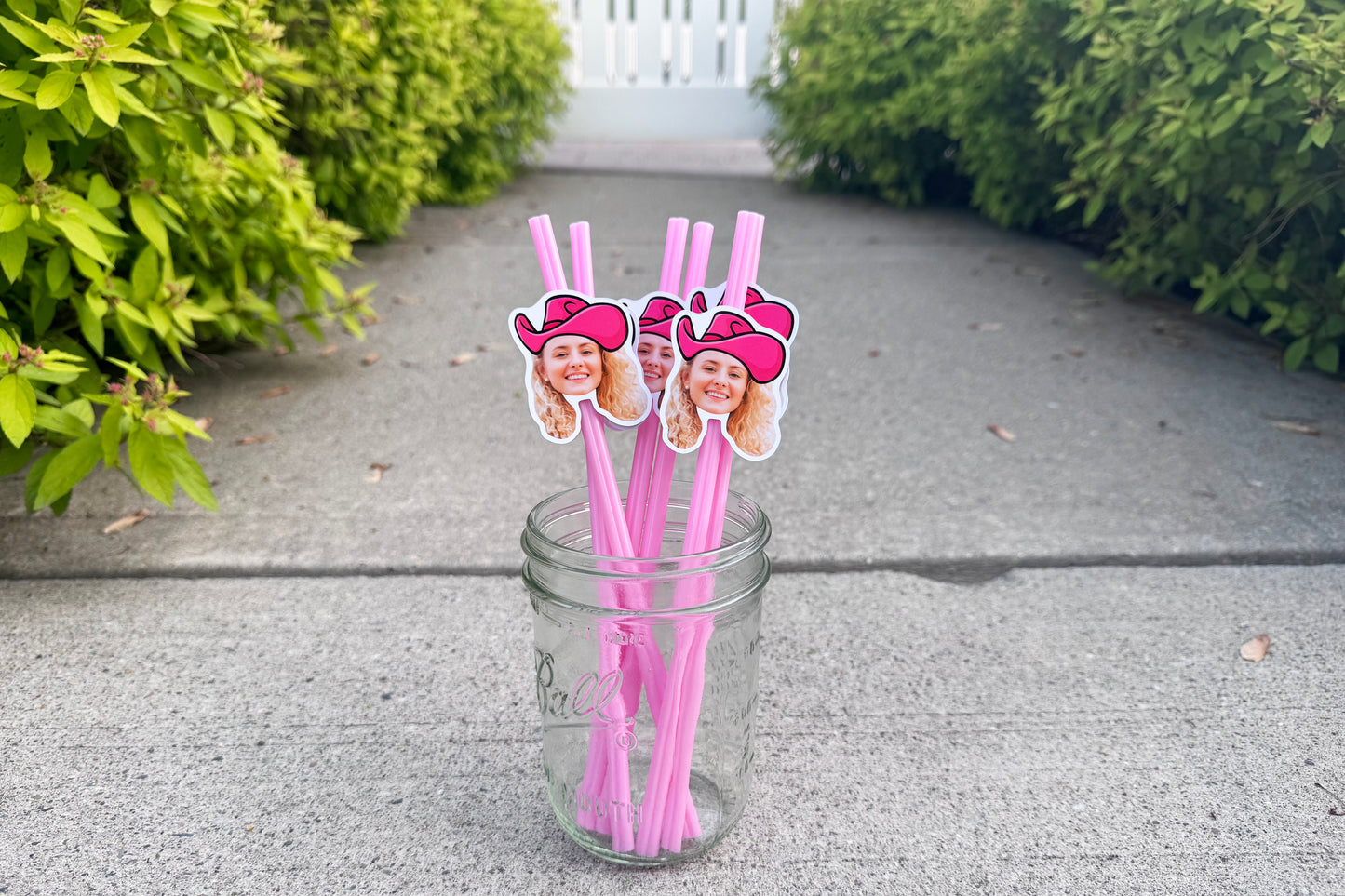 Cowgirl Heart Straws - Set of 12