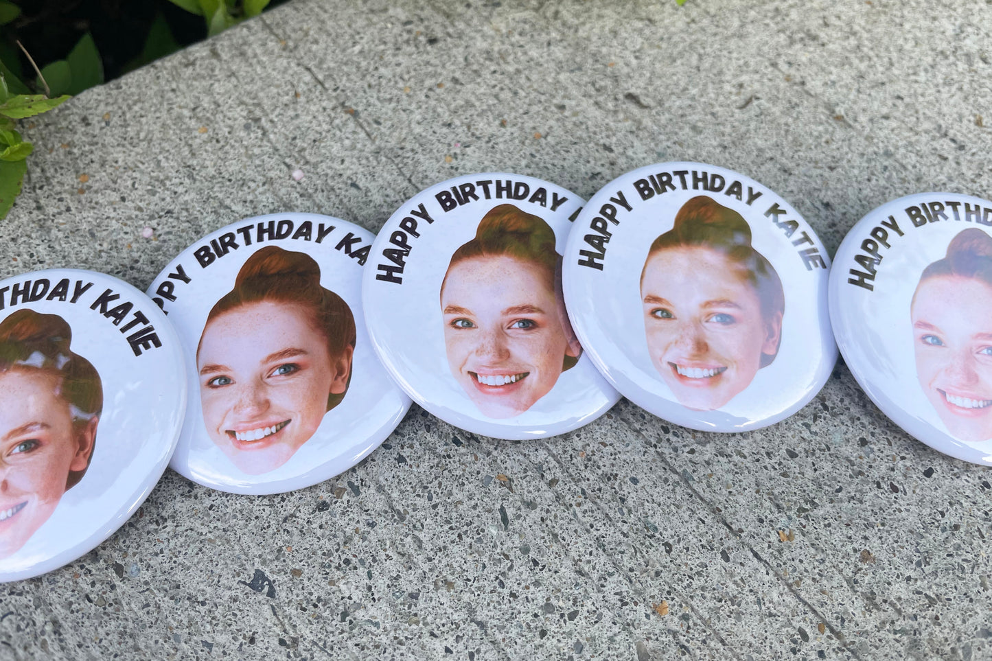 Custom Face + Custom Text Buttons