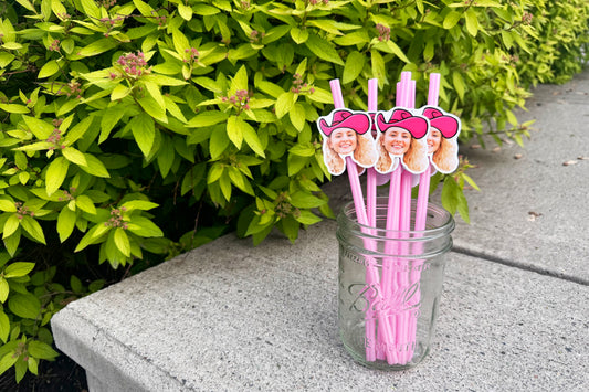 Cowgirl Heart Straws - Set of 12