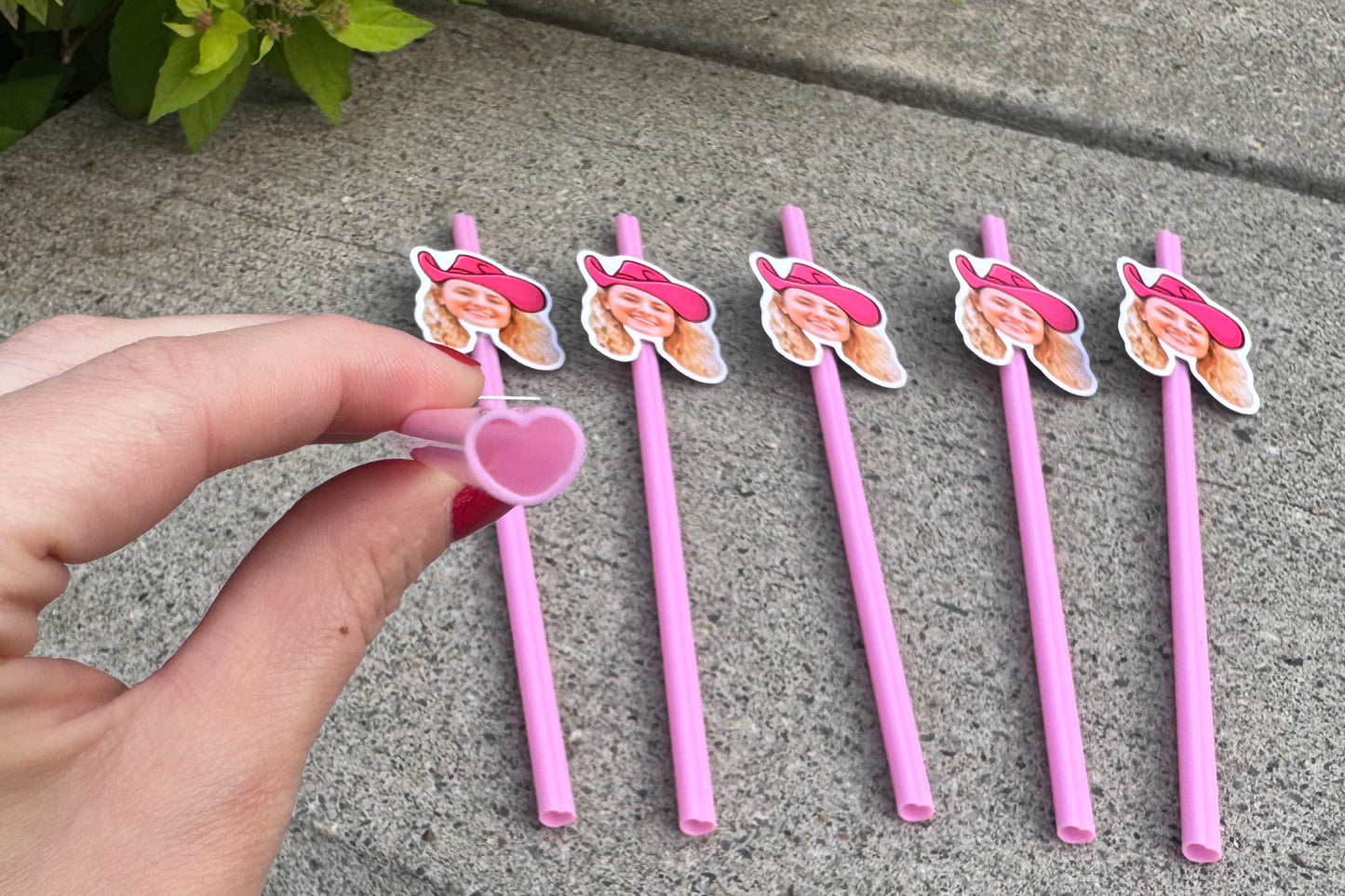Cowgirl Heart Straws - Set of 12
