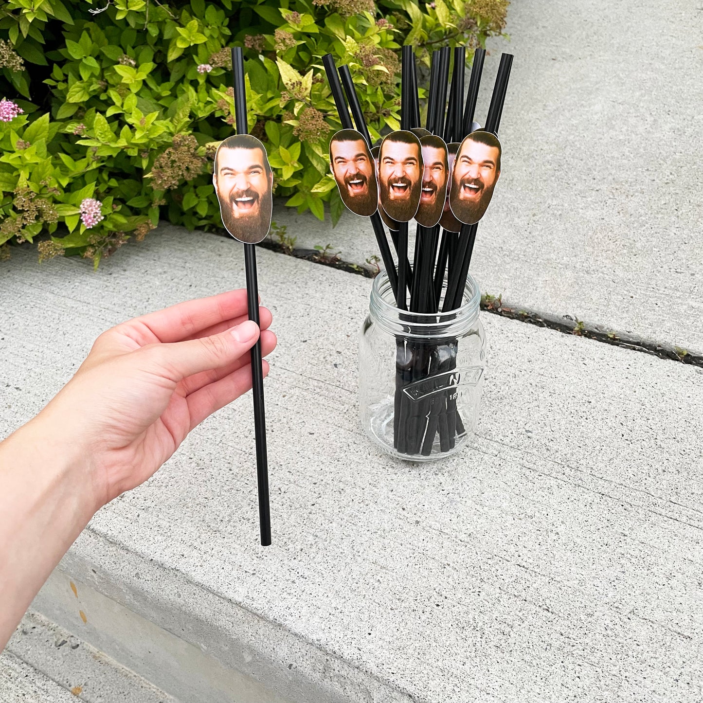 Custom Face Straws (Plastic Straw)